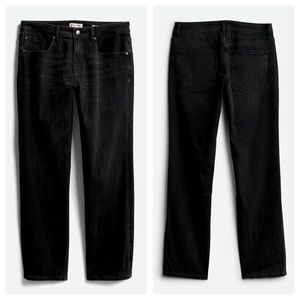 Warp + Weft Men’s ORD Chicago Straight Black Denim Jeans 34x34 Black Jeans